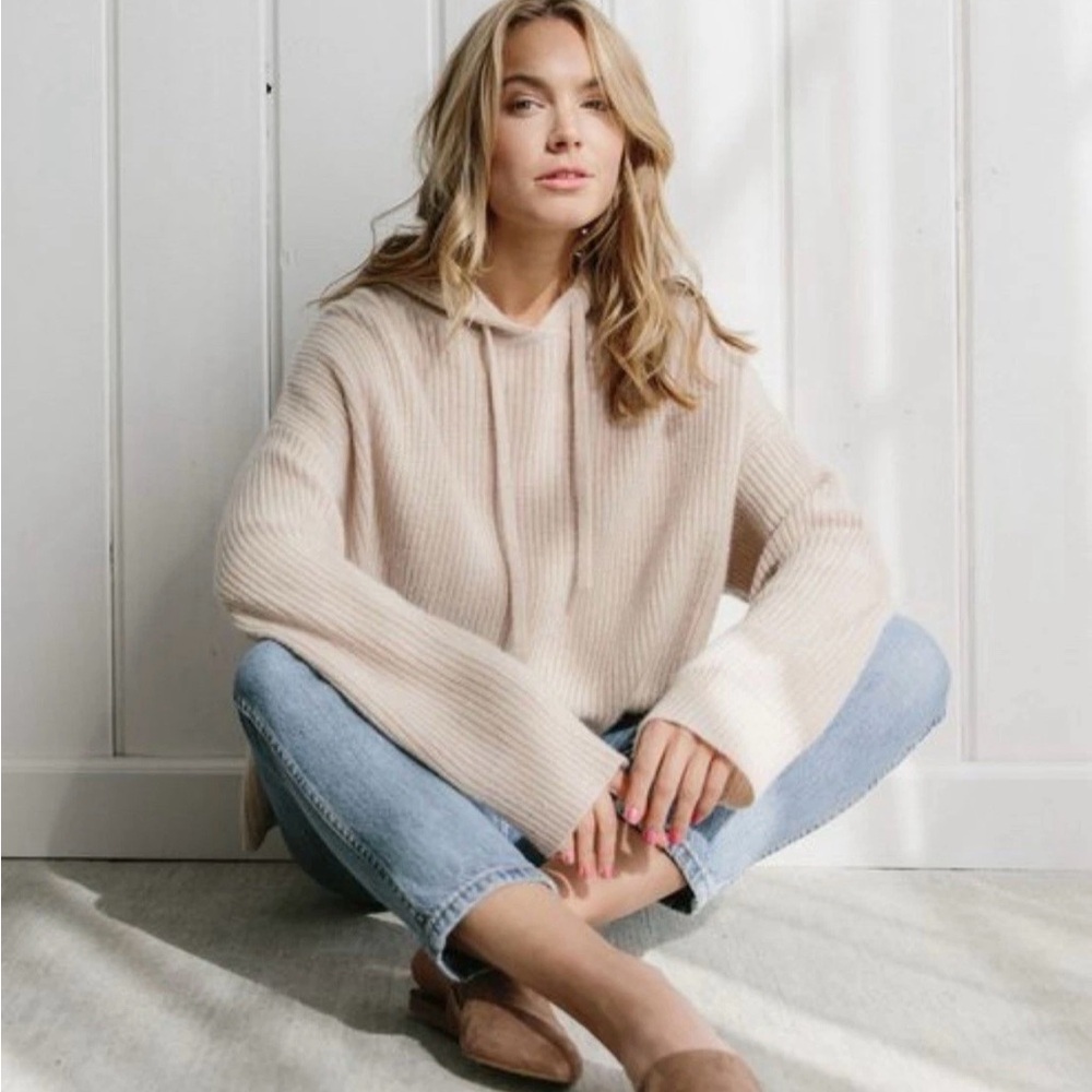 Jenni Kayne Fisherman Cashmere Hoodie XL